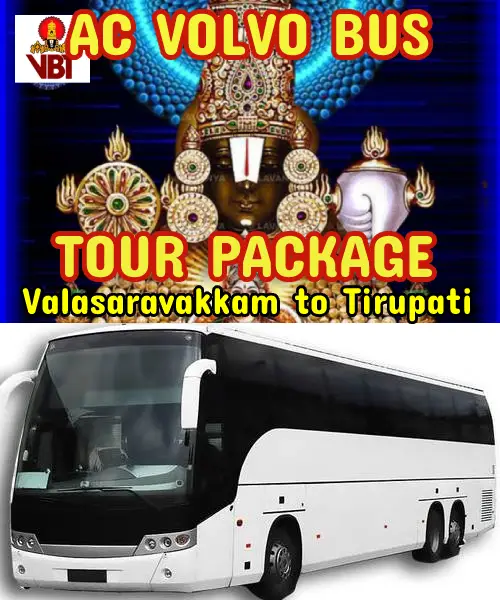 Valasaravakkam to Tirupati Package by Bus